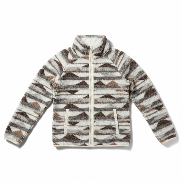 Columbia Jackets & Blazers - Columbia West Bend Sherpa Full Zip Fleece Jacket Outdoor Layer Aztec Print XS